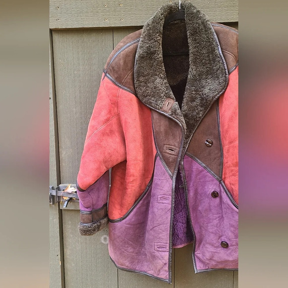 Vintage Multi-Colour Sheepskin Jacket - Picture 4 of 15